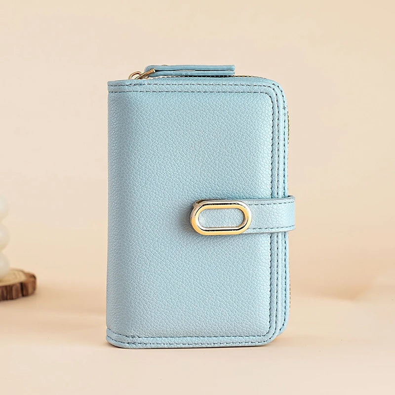 Women's Wallet with Zip Coin Pocket PU Leather Purses for Women Lychee Pattern Wallets and Handbags Money Bags Simple Billfold