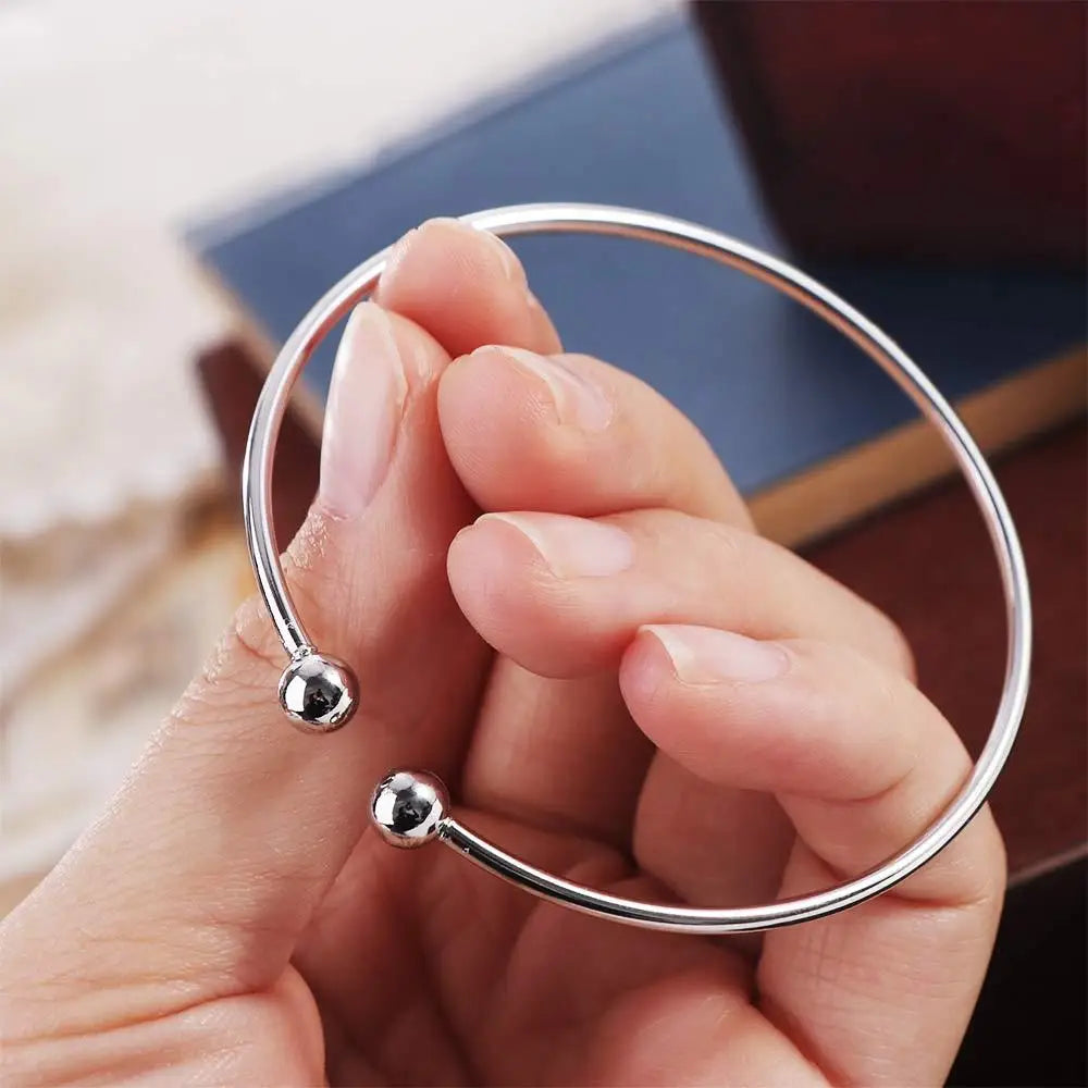 Best Quality Wholesale Silver Plated Bracelet Adjustable Bangles Fashion Jewelry Men's/Women's
