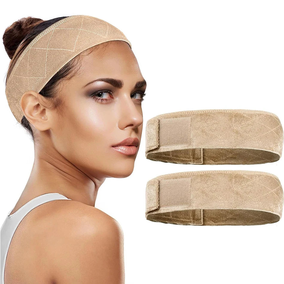 Bandeau Grip Velours Perruque | Ajustable Antidérapant | Maintien Lace Front Femme