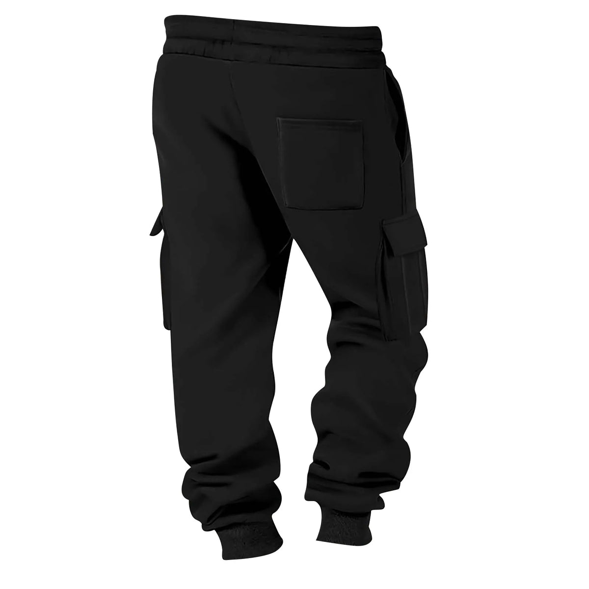 Men's Cargo Pants 2025 New Casual Loose Autumn Winter Straight Baggy Pants Multi-Pockets Solid Color Printing Sweatpants