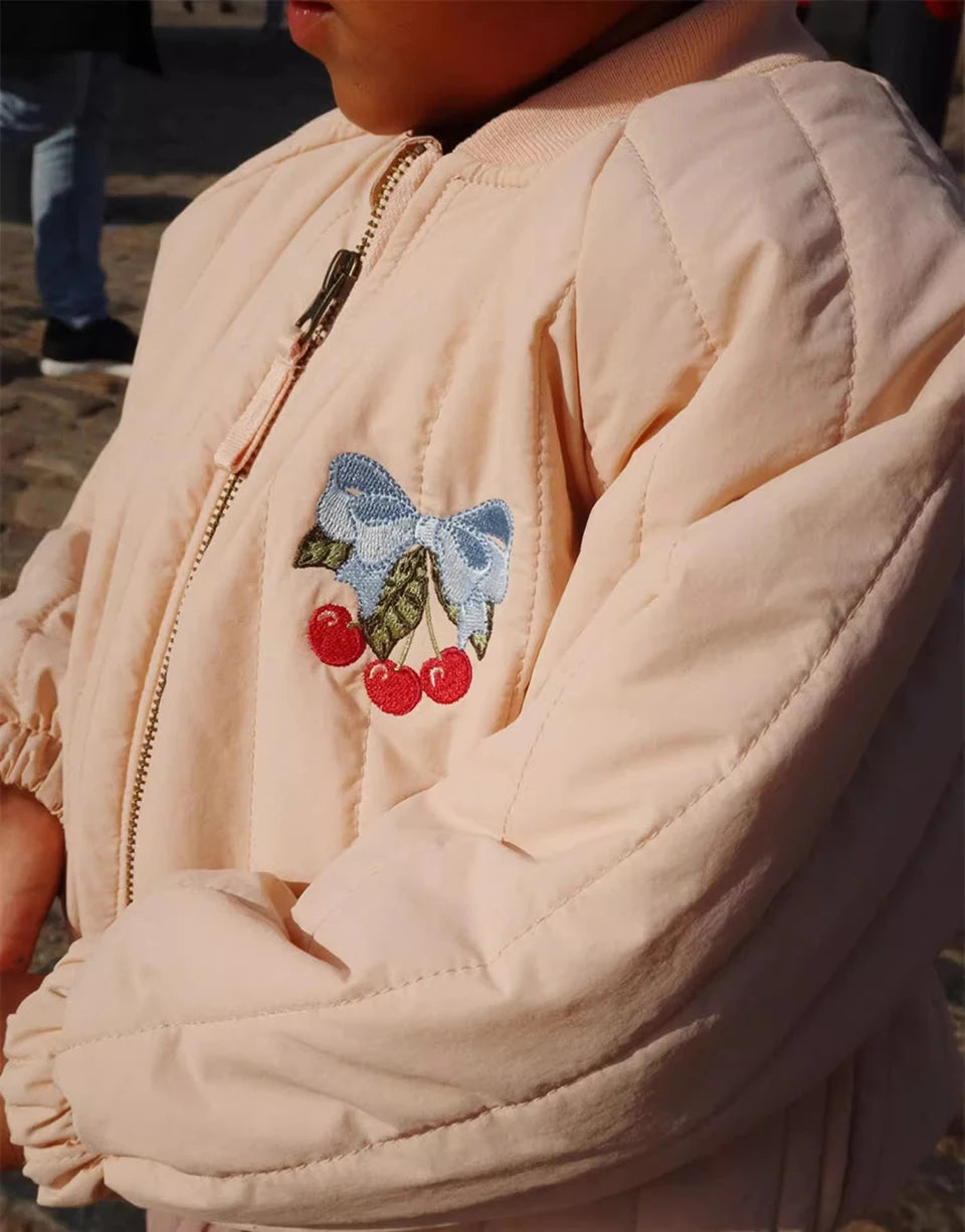 Manteau Polaire Paillettes Fille | Laine d'Agneau | Broderie Garçon | Vêtement Enfant Hiver