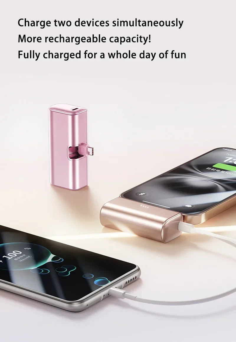 Lenovo 22.5W Fast Charging 500000mAh Mini Portable Charger USB-C Power Bank Suitable For iPhone 16/15 Series And Android Devices