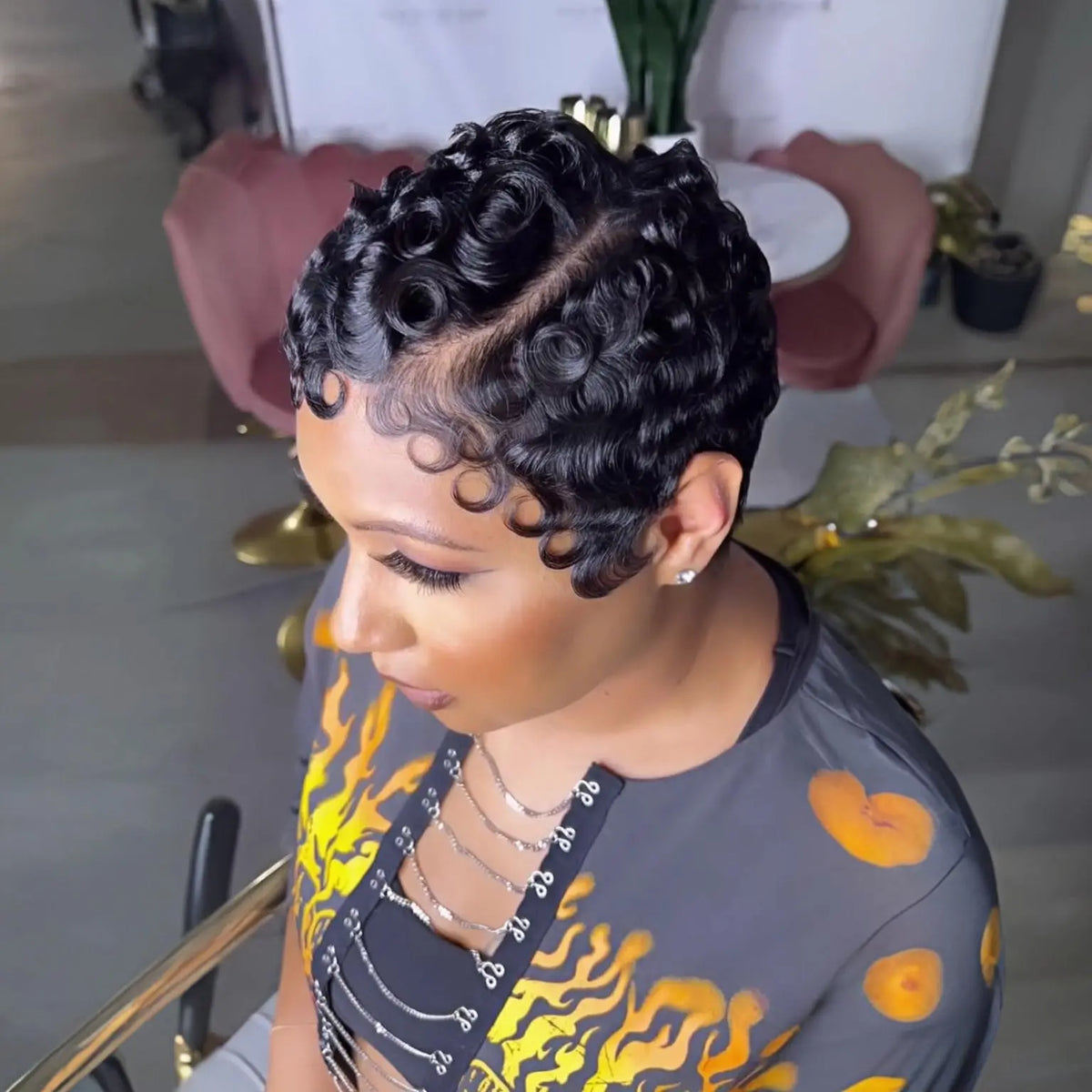 Perruque Body Wave Pixie Cut | 13x4 HD Lace Front | Glueless | Pré-Pluçuée | Cheveux Humains | Femme