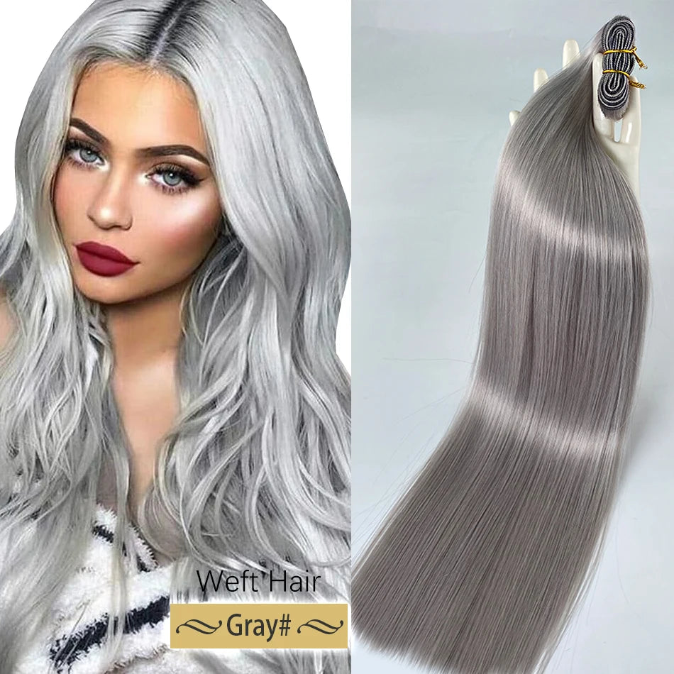 Tissage Weft Remy Européen | Lisse & Bouclable | Blonde Naturelle | 18-30 Pouces | Extensions Salon
