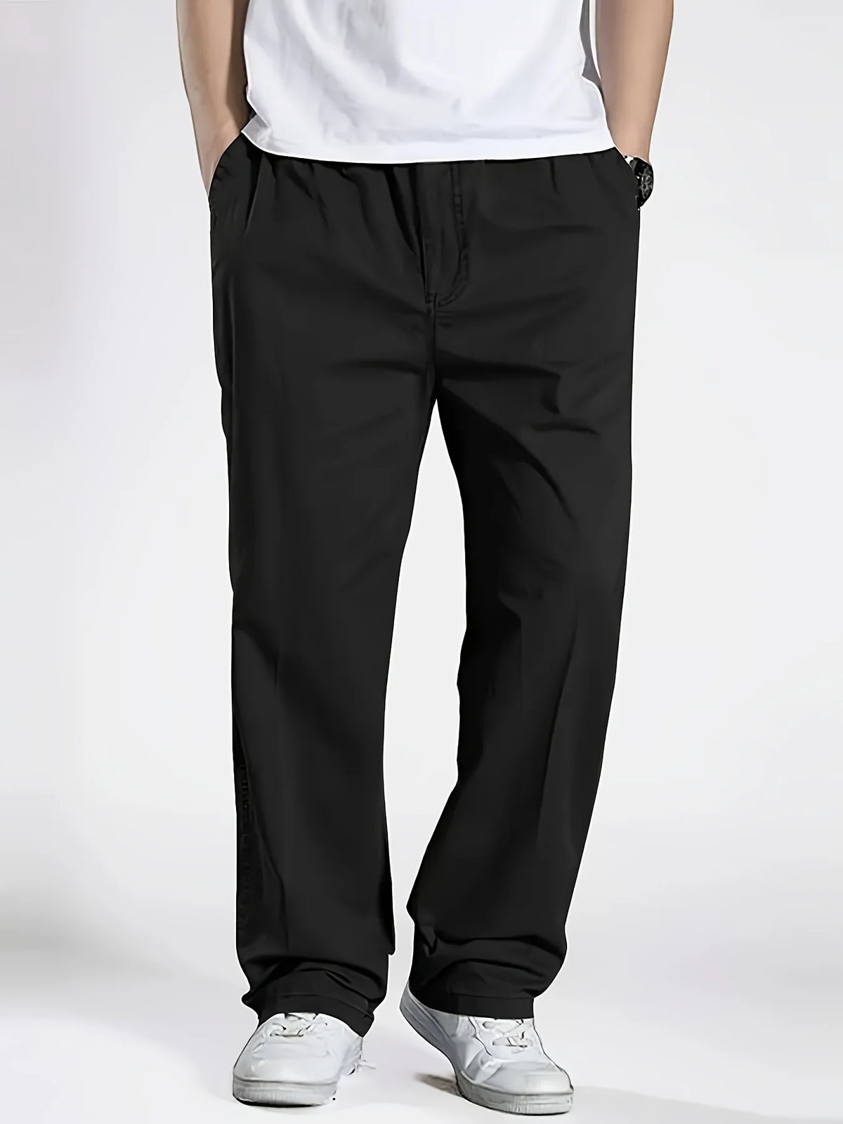 2025 Men's Casual Jogger Pants Relaxed Fit Cargo Pants Drawstring Sweatpants Hiking Outdoor Twill Sport Pants