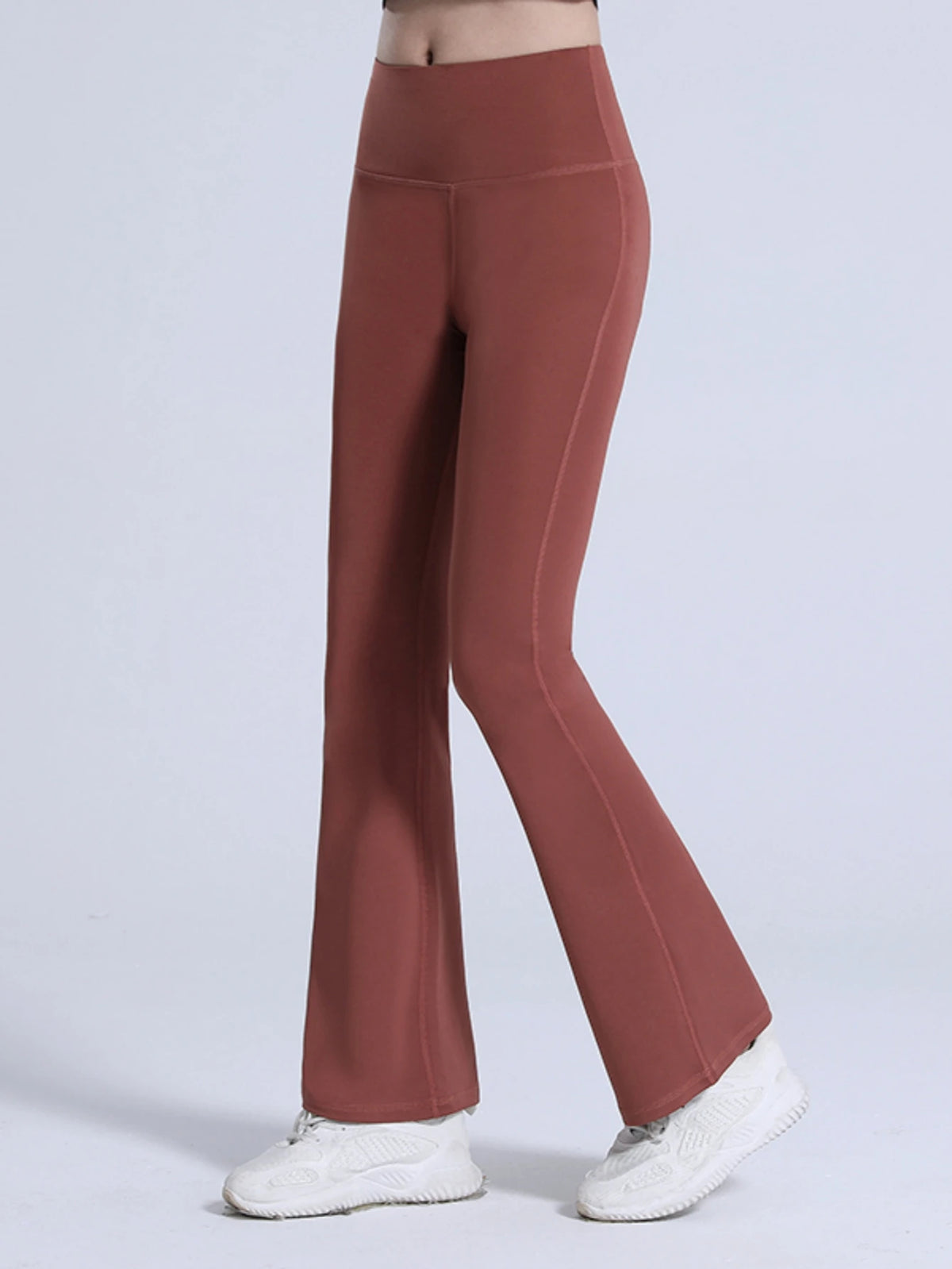 New Wide Leg Yoga Pants Women's High Waist Lift Hip Flare Sports Leggings Naked Casual Running Loose Bell-bottomed Pants