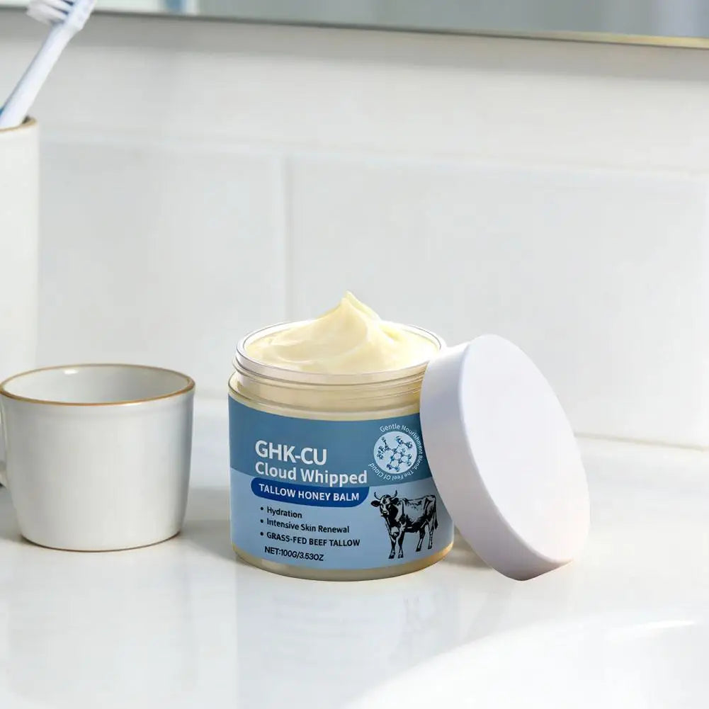 Tallow Skincare Cream Collagen Firm Skin Honey Deep Hydration & Barrier Repair Cream Improve Dry Body Lotion Korean Skincare