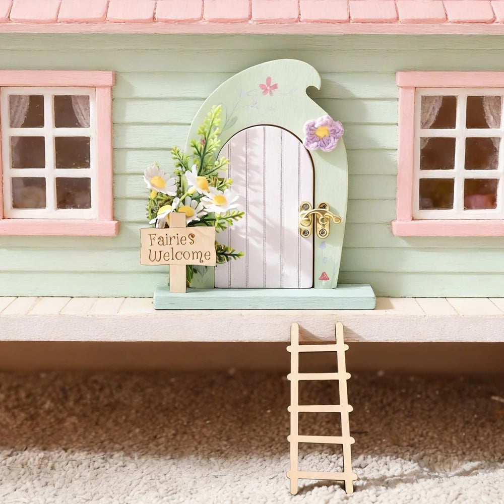 Porte Miniature Fée en Bois | Décoration Chambre Enfant & Jardin | Accessoire Conte de Fées