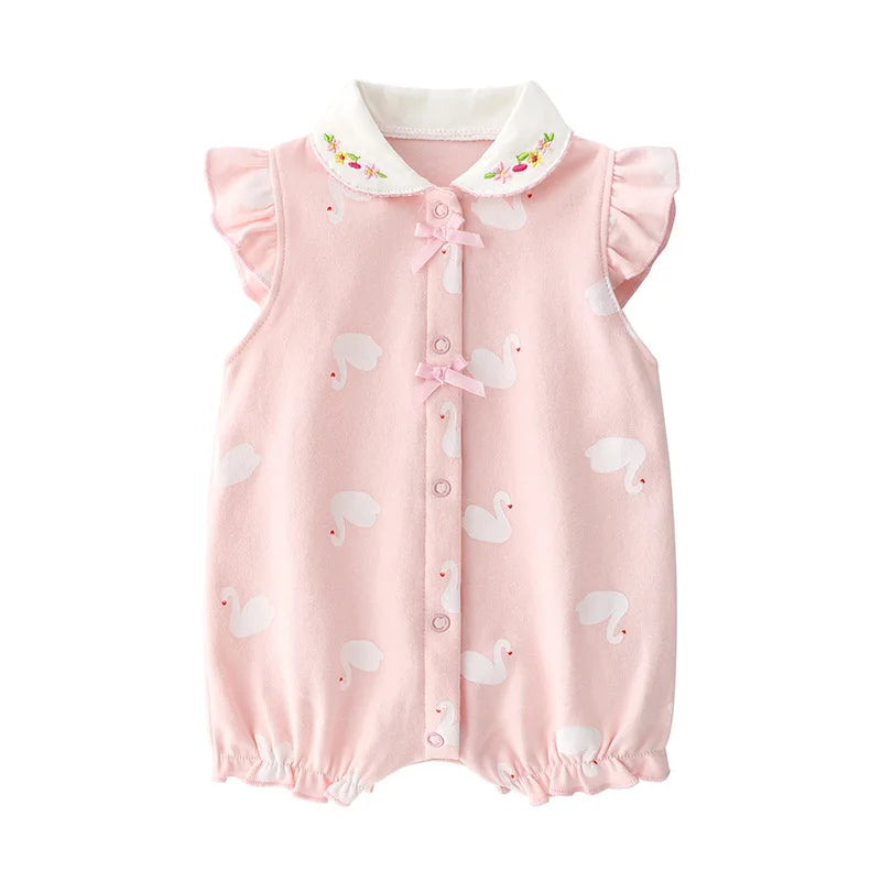 Fashion princess New baby Romper For Babies Clothes Short Sleeve cute newborn baby clothes