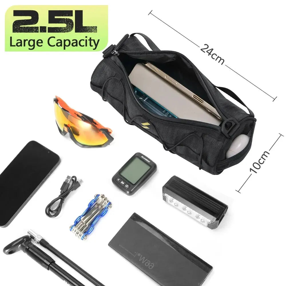 NEWBOLER New Handlebar Bag Bicycle Bags Frame Pannier Bag Multifunction Portable Shoulder Bag Bike Accessory