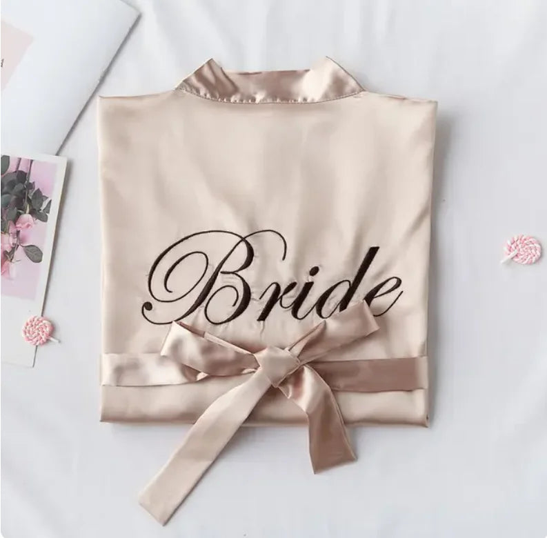 Bride with Team Bride Robe Bride To Be Bridal Shower Bachelorette Party Wedding Decoration Wedding Hen Party Bridesmaid Gift