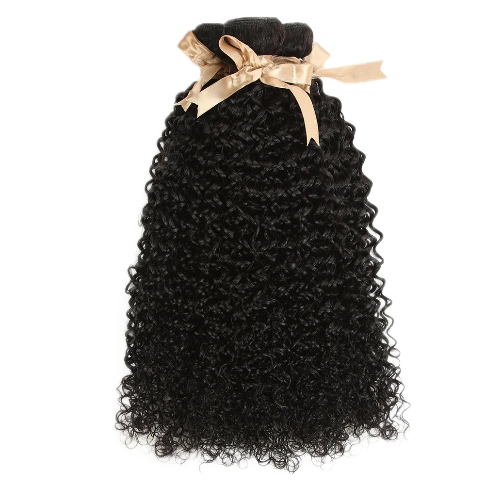 Tissage Kinky Curly Lisse Remy Brésilien | Lot Simple | Extensions Cheveux Humains Naturels