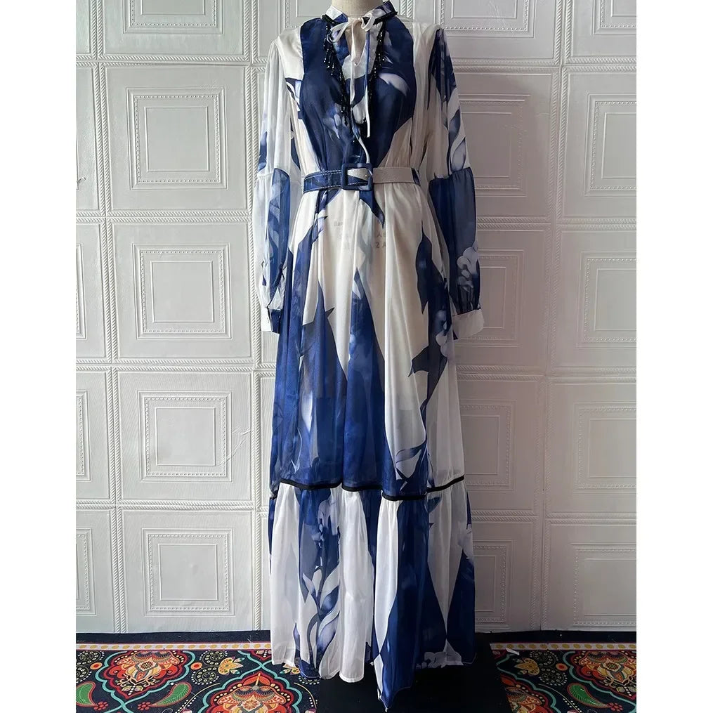 Dresses For Women Dashiki Summer Autumn Maxi Dress Ladies Clothing Fairy Long Dress