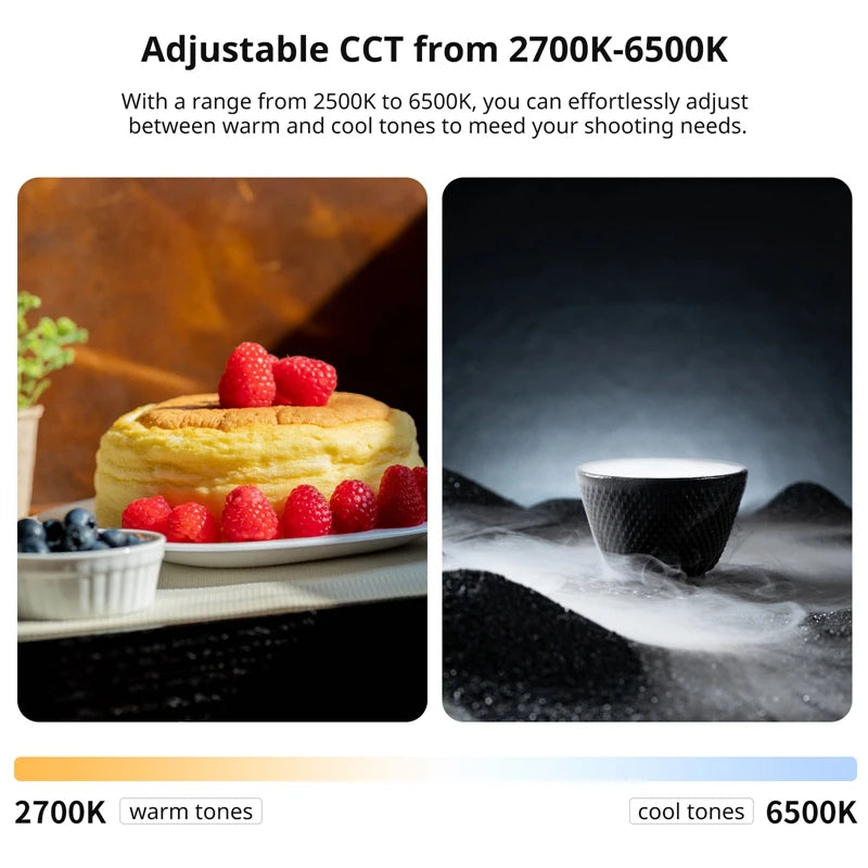 Lampe Tube Air Portable Ulanzi UA20 20W | Lumière Fill Light Bicolore Pliable | Streaming & Extérieur