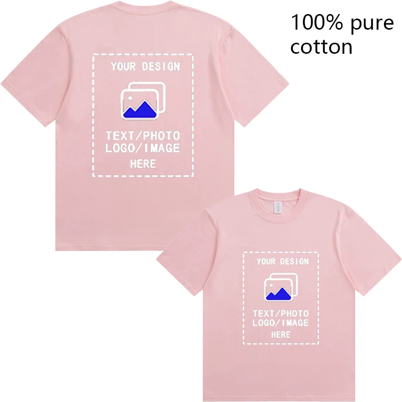 Custom-Made Men's T-Shirts Are Suitable for Team Gatherings, Gyms, and Sports Cotton Round-Neck Short-Sleeved Shirts