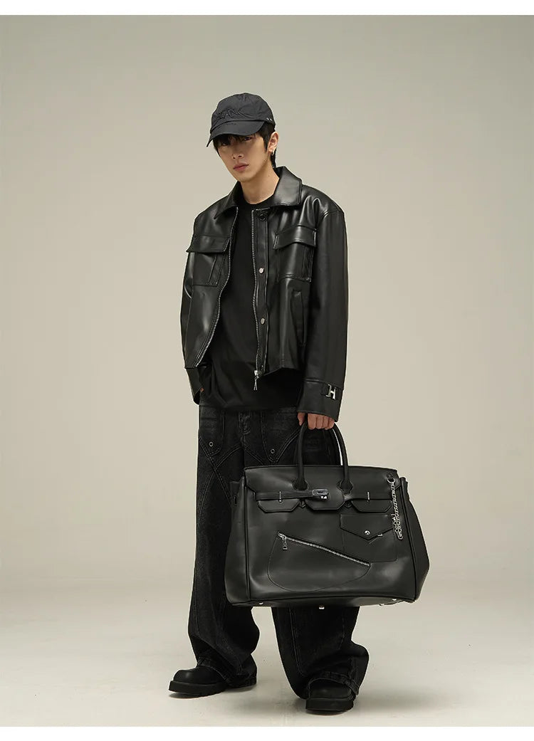 Baggy Jeans Men's American Style Personality Vintage Wide Leg Trousers All-Match Washed Fashion Streetwear Handsome Cool Pants