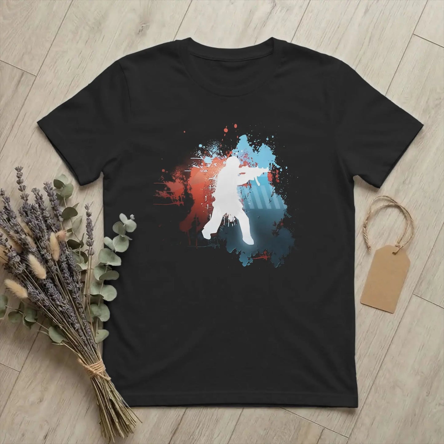 Men's T-Shirts Counters Shooting Striking Go Awesome Cotton Tee Shirt Short Sleeve Game Silhouette T Shirts O Neck Clothes Gift