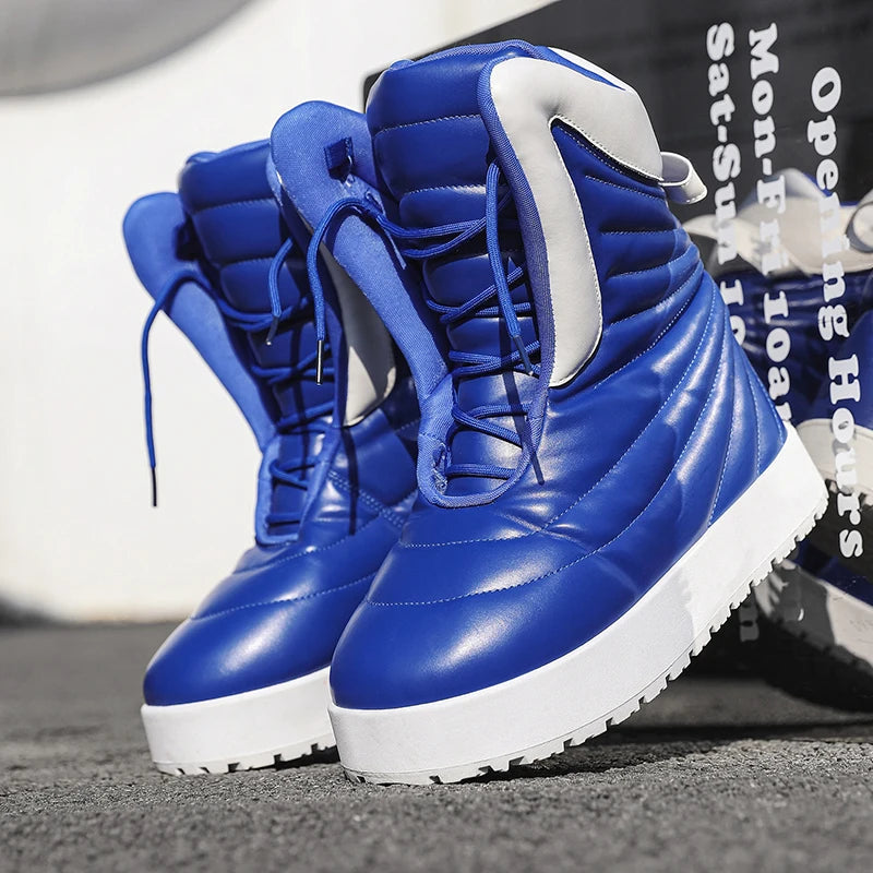 Chaussures Hiver Homme 2025 | Pantoufles Chaudes Imperméables | Peluche Antidérapant | Sneakers Neige