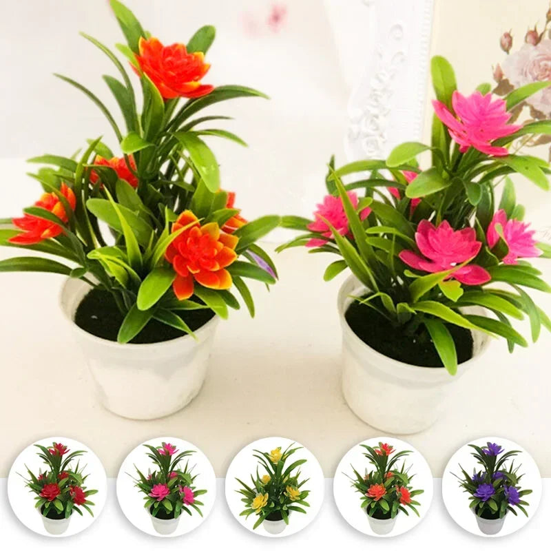 Plante Artificielle Réaliste en Pot | Décor Maison, Bureau & Mariage | Bonsaï Extérieur & Intérieur