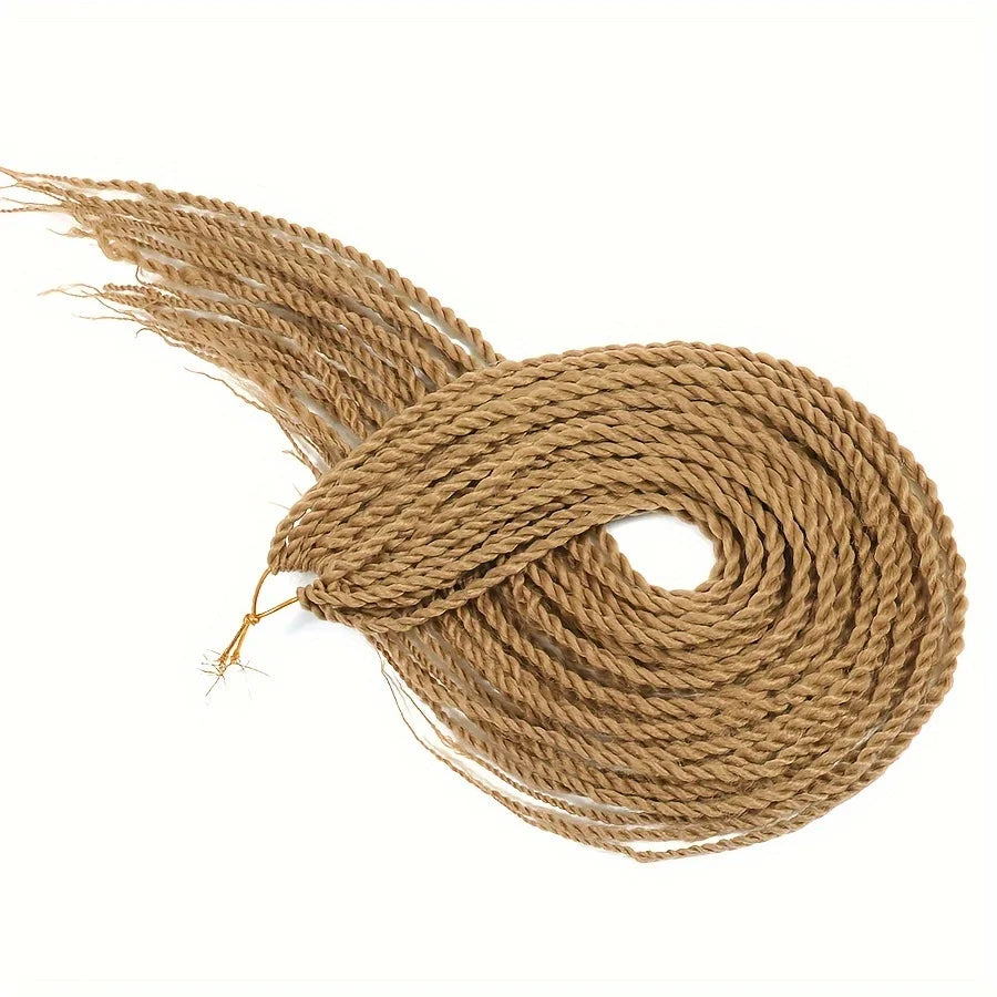 Tresses Senegalese Twist Crochet 24 Pouces | Dreadlocks Synthétiques | 30 Racines | Extensions Femme