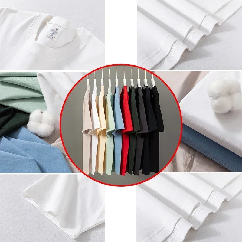 Customized 100% Cotton Printed T-shirts Men Fashion Short Sleeve O-neck Tshirt Women Personality Streetwear Tee Tops Camiseta