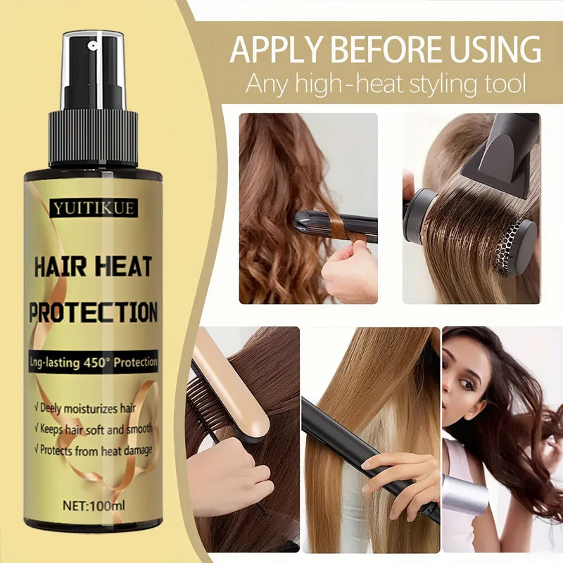 Spray Thermoprotecteur Cheveux | Protection Jusqu'à 230°C | Hydratation Profonde | Doux & Lisse