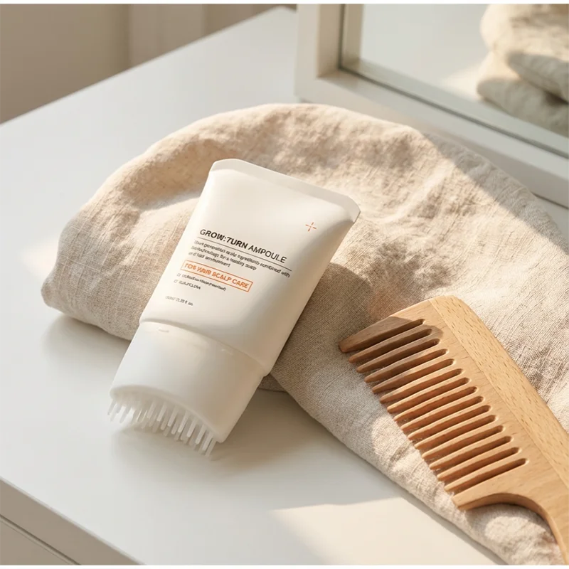 Sérum Capillaire Brosse Intégrée v2 | Nourrissant Renforçant | Masseur Cuir Chevelu | Soin Coréen
