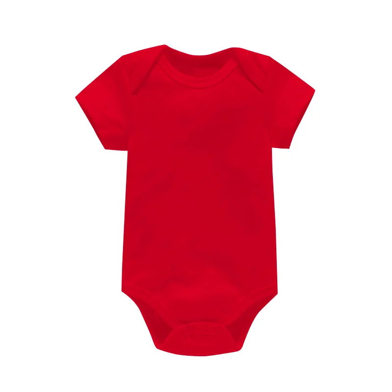 Baby Clothes Fashion Baby Bodysuit Summer Clothes Solid Color Romper Soft Casual Jumpsuit for Newborns Clothing