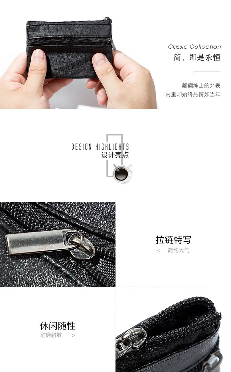 Women Men Coin Purse Men Small Bag Wallet Change Purses Zipper Money Bags Children Mini Wallets Leather Key Holder wallet