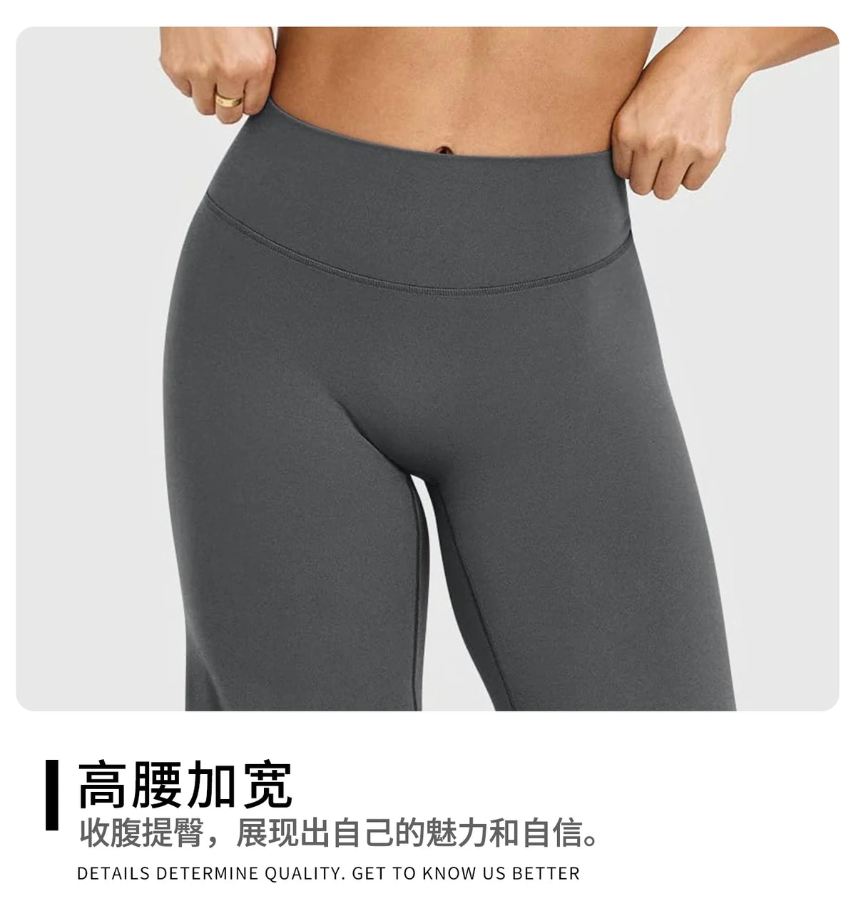 High Waisted Wide Leg Yoga Pants Women Butt Lift Coffee Brown Workout Trousers Flare Leggings Tummy Control Gym Fitness Wear