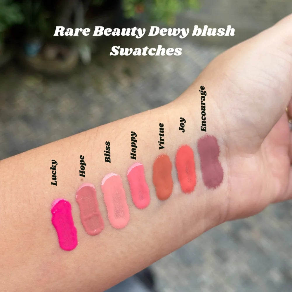 Rare Beauty Love Encourage Believe Virtue Hope Grateful Happy Joy Lucky Worth Blush Plump Seamless High-impact Weightless Makeup