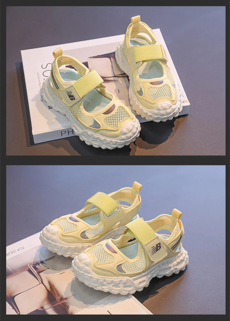 Baskets Été Mesh Chunky Enfant | Respirantes Crénelées | Plage & Casual Garçon Fille