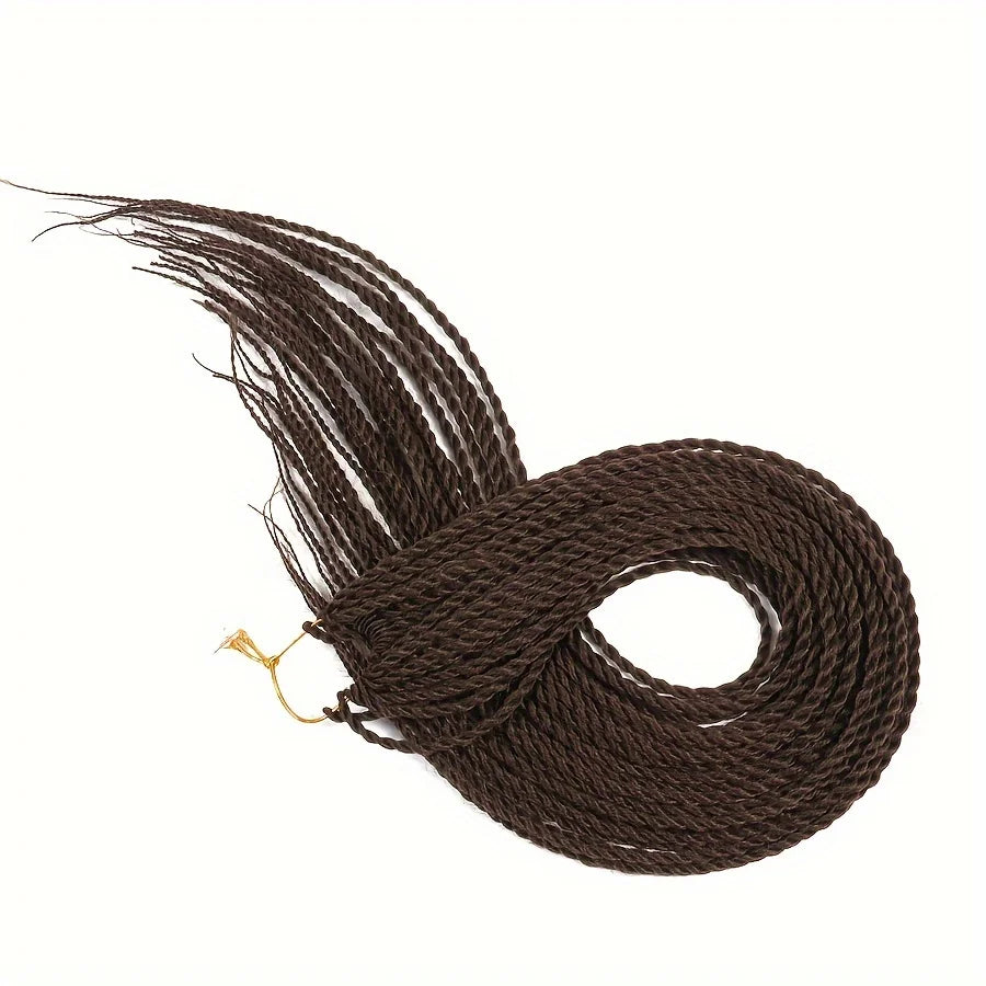 Tresses Senegalese Twist Crochet 24 Pouces | Dreadlocks Synthétiques | 30 Racines | Extensions Femme