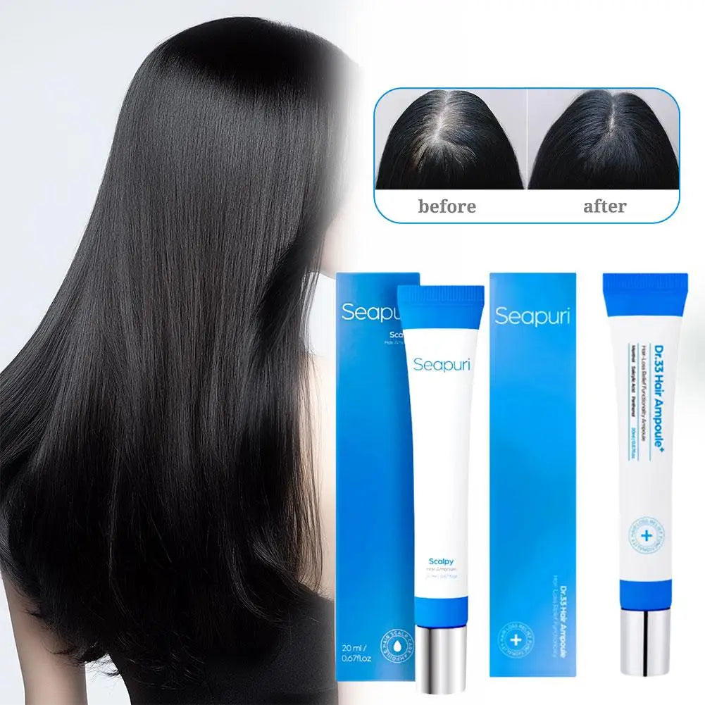 Essence Capillaire Seapuri | Nettoyage Cuir Chevelu | Stimule Croissance | Effet Frais & Revigorant