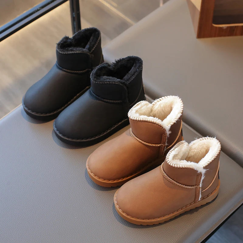 Bottes de Neige Thermiques Enfant | Peluche Épaisse | Antidérapantes | Automne Hiver 2025 Garçon Fille