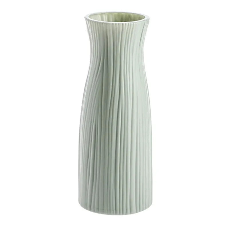 Vase Plastique Imitation Céramique Blanc | Style Nordique | Mariage & Décor Chambre & Bureau