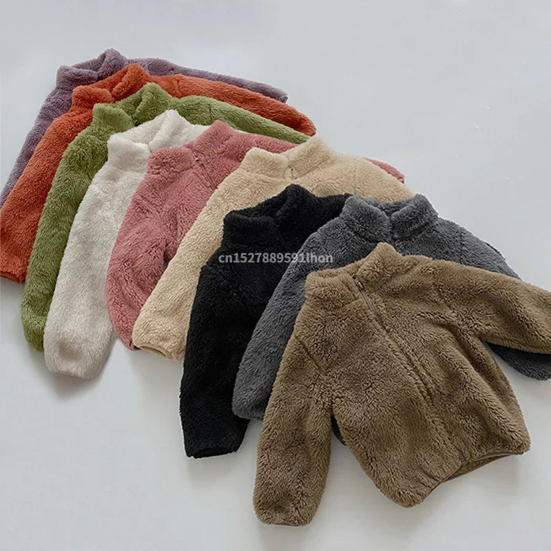 Manteau Enfant 2025 | Veste Polaire Chaude Garçon Fille | Printemps-Automne-Hiver Bébé