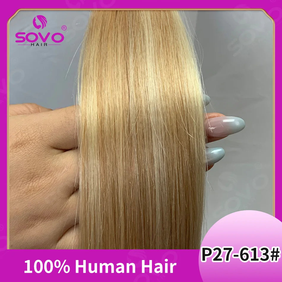 Halo Hair Extensions 100% Human Hair 14-28 Inch Hidden Wire Clip-In Hair Ombre Brown Color Human Remy Fish Line Hair Extension