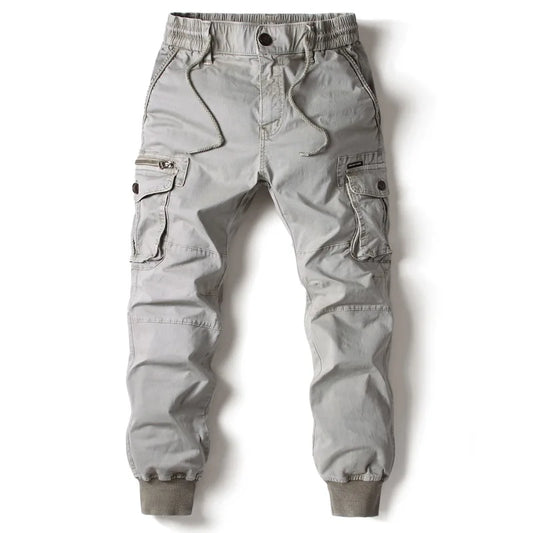 Men's Cargo Jogger Casual Pants Cotton Full Length Tactical Military Trousers