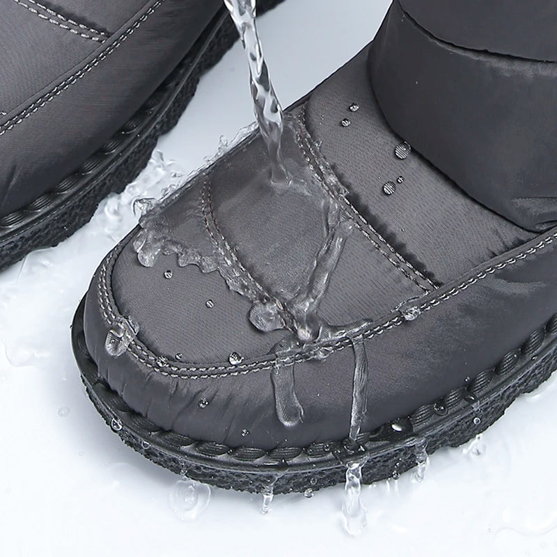 Bottes de Neige Femme 2026 | Fausse Fourrure Peluche | Cheville | Antidérapantes | Grande Taille