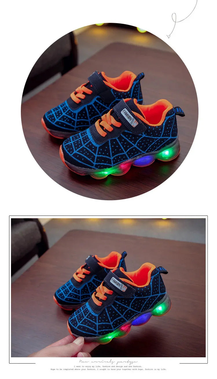 Children's Cartoon Sneakers 2026 Boys New Casual Sport Shoes Spring Summer Breathable Student Shoes Kids Casual Shoes for 1-12 Y