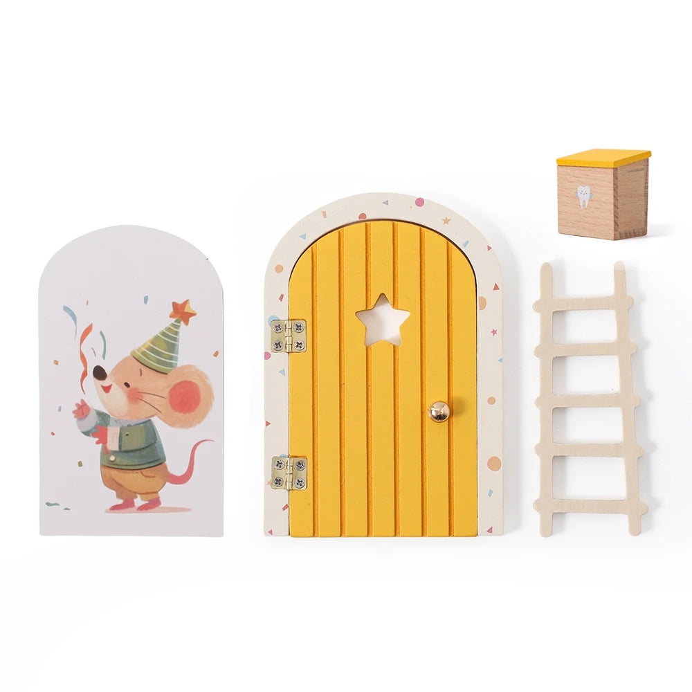 Porte Miniature Fée en Bois | Décoration Chambre Enfant & Jardin | Accessoire Conte de Fées