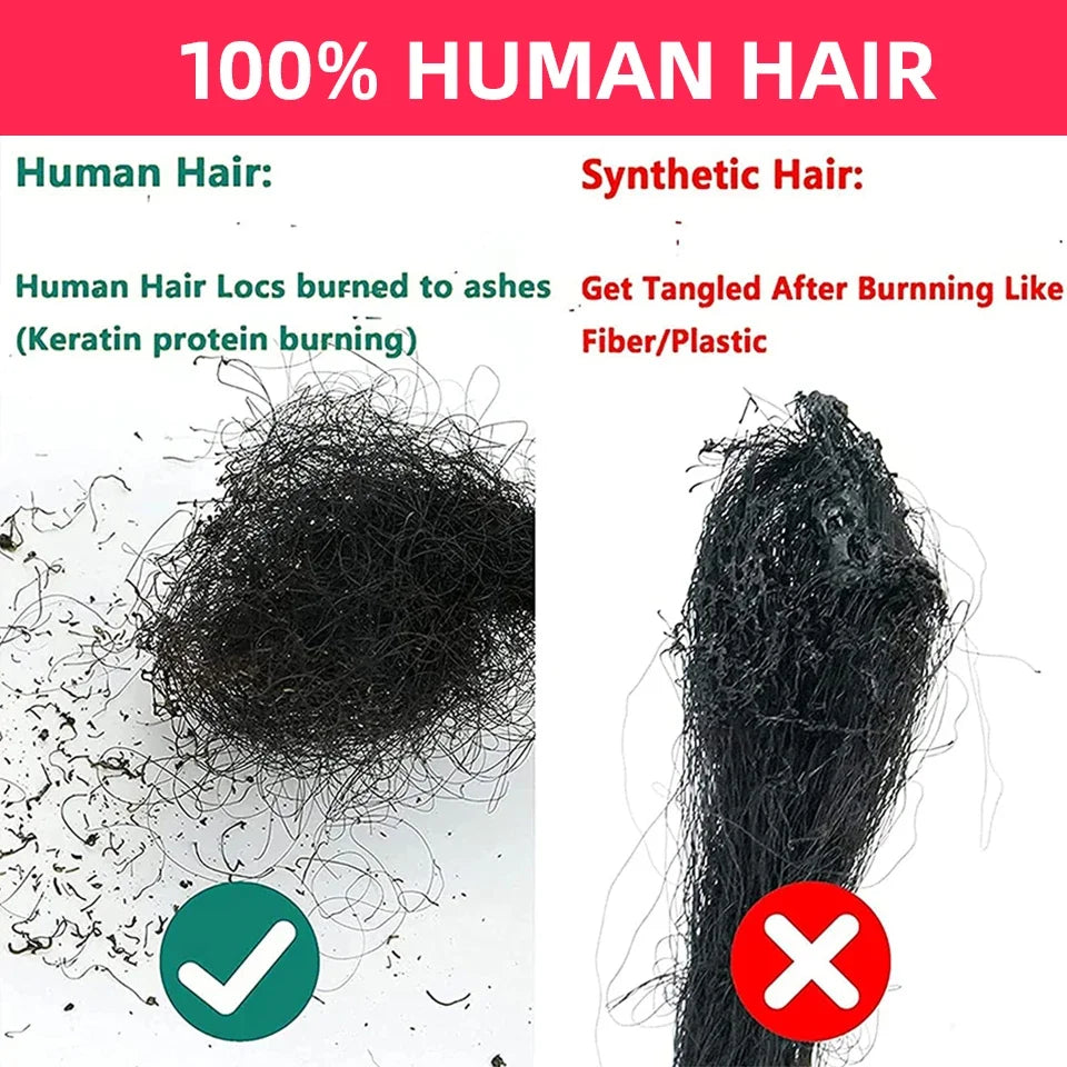 Human Hair Dreadlocks Loc Extensions Kinky Straight Wholesale Crochet Braids Remy Hair Extensions 10 20 40 60 Strands