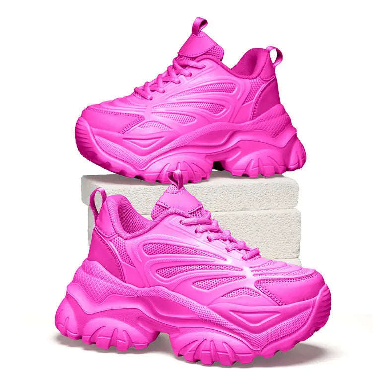 Sneakers Chunky Femme Tendance | Semelle Plateforme Respirante | Rehaussante | Printemps-Automne