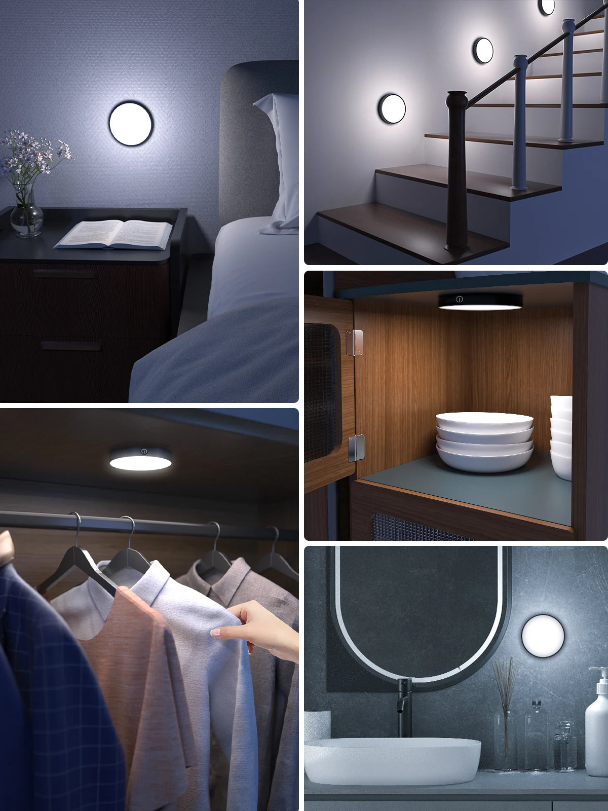 Veilleuse LED Tactile Rechargeable WILLED | 1000mAh | Dimmable | Placard, Cuisine & Chambre