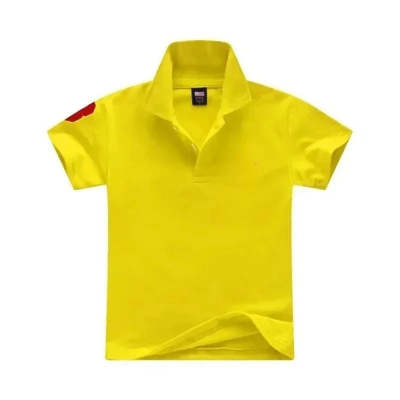 Polo Garçon Enfant | Manches Courtes | Col Polo | Coton | Casual Été | T-Shirt Enfant Confortable