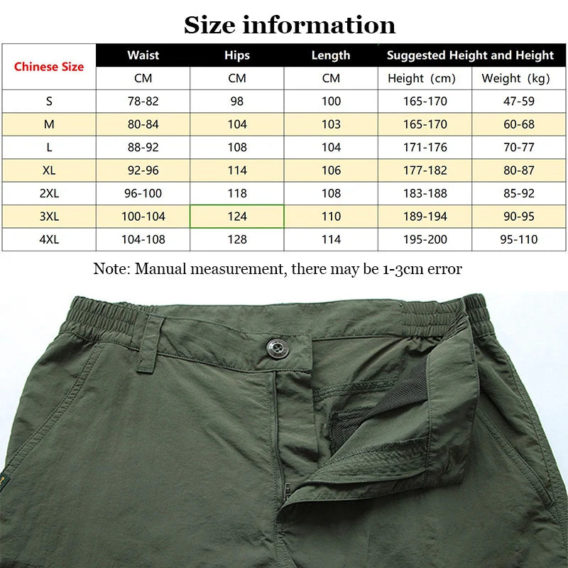 Pantalon cargo léger pour homme | Été et plein air
