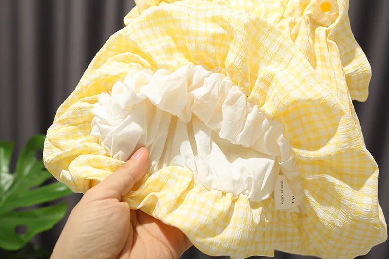 Girls Outfit Set 2026 Summer Clothing Sets Hollow Lace Suit Baby Casual Sleeveless T-shirt+Shorts Kids Clothes Sets Baby Clothes