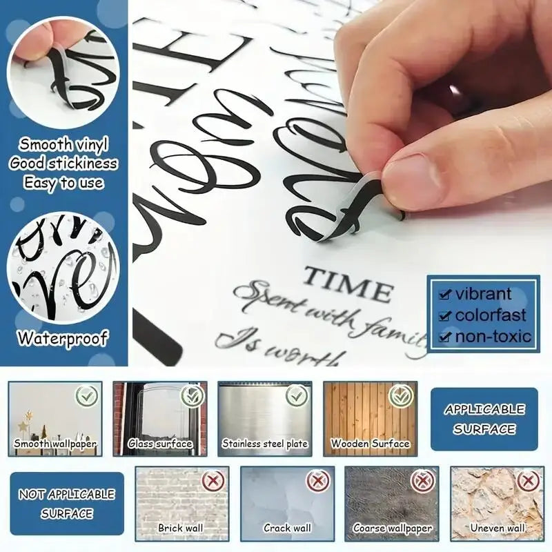 1pc Vinyl Sticker Home Sweet Home Decor Phrase Wall Sticker Art Decal For House Decoration Wall Decals Bedroom Decor Vinyl Mural