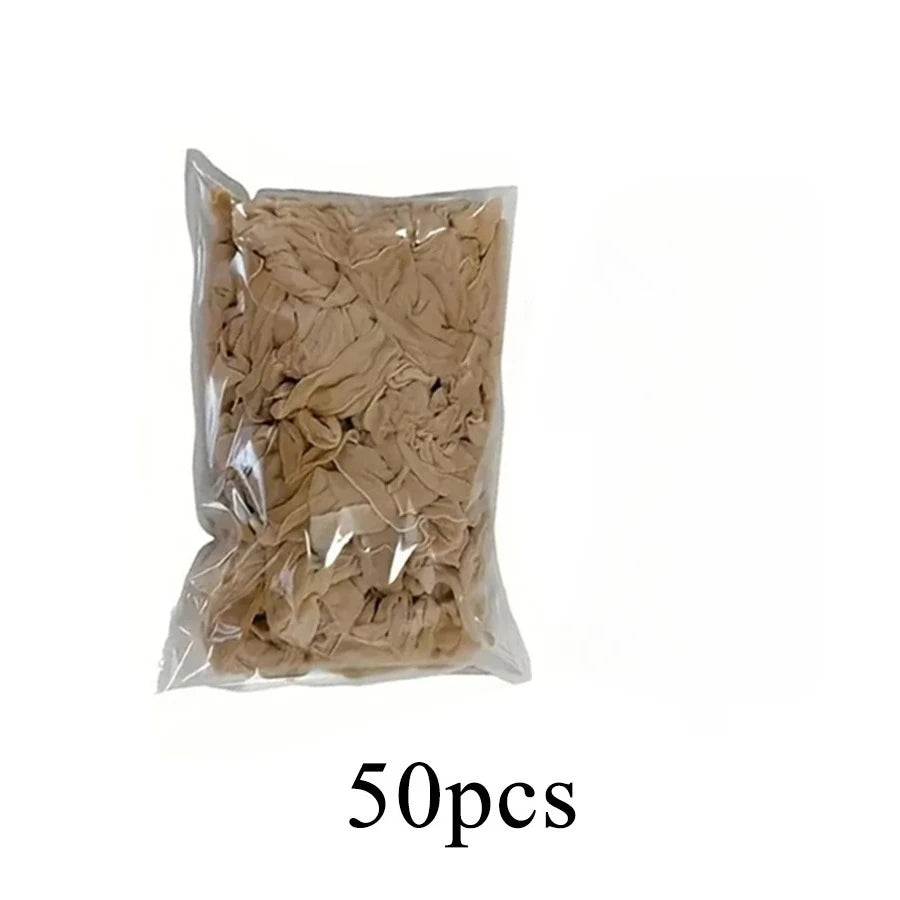 100Pcs HD Wig Caps High Quality Transparent HD Hair Nets Weave Nylon Stretchy Lace Front Wig Cap for Women Men Light Brown